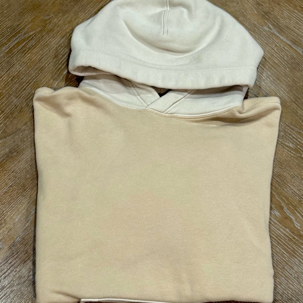Abercrombie & Fitch Cream Hoodie Sweater